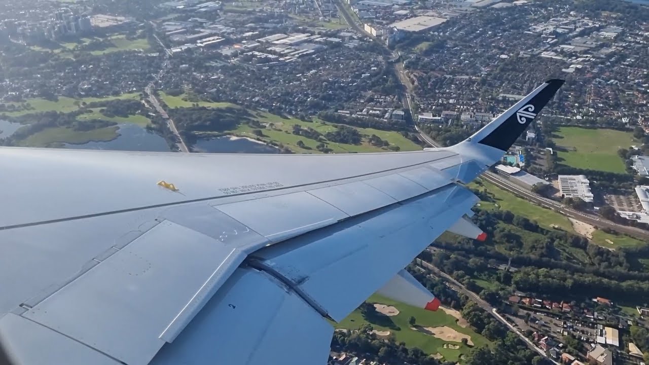 Air New Zealand A320neo Taxi & Takeoff | Sydney | ZK-NHF