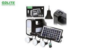Система автономного освещения GDLITE GD-8017 SMART, солнечная станция с лампочками и ПБ,новинка 2023