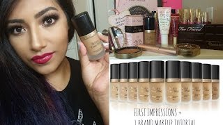 Born This Way Foundation Review + 1 BRAND MAKEUP TUTORIAL Using TOOFACED COSMETICS