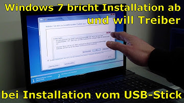Windows 7 Installation Fehler Error Abbruch - fehlende CD DVD Treiber