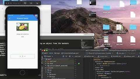 Flutter shopping cart: 4. Basket count Widget