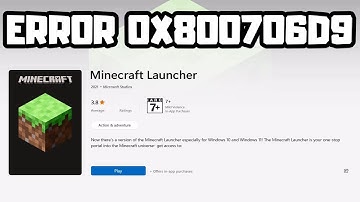 FIX Minecraft Launcher Installation Error 0x800706D9 on Microsoft Store/Xbox App on PC