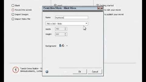 Demo Builder 8 Tutorial : Create Blank Movie