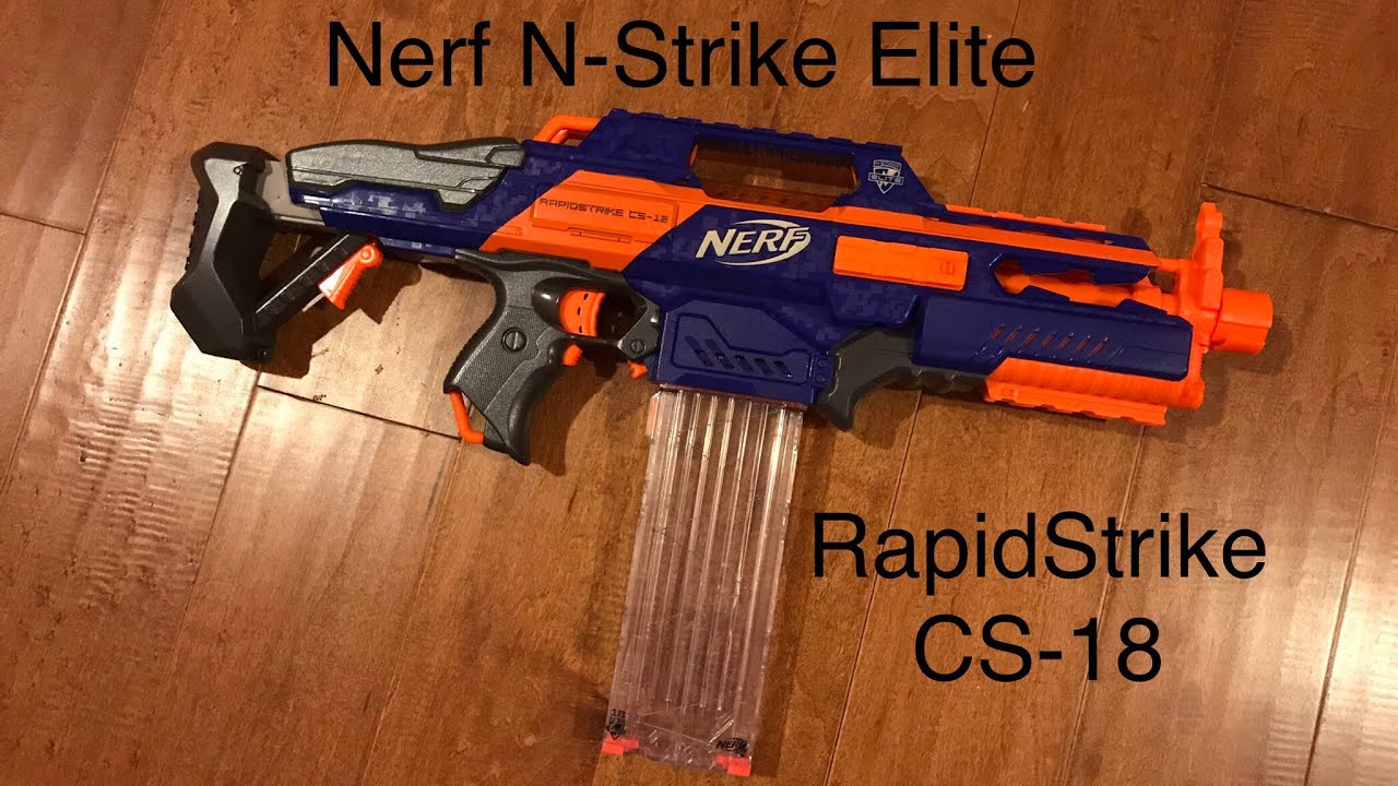 Nerf N-Strike Elite RapidStrike CS-18 Review - YouTube