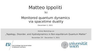 Matteo Ippoliti - Monitored quantum dynamics via spacetime duality