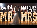 Wood Marquee Letters - Cheapest Way To Build DIY Custom LightUp Alphabet - CNC Cut Plans - Easy