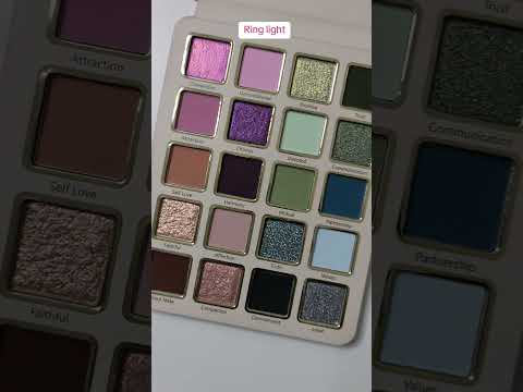 Swatches of the Cosmic Brushes: The Lovers palette on a deep skin tone