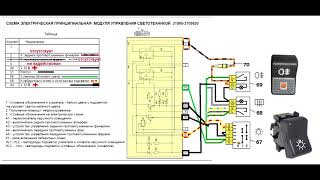 Схема подключения Модуля управления светом МУС Гранта Калина в ВАЗ 2107