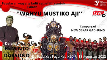 Wayangg kulit lakon WAHYU MUSTIKO AJI dalang KI MINTO DARSONO.