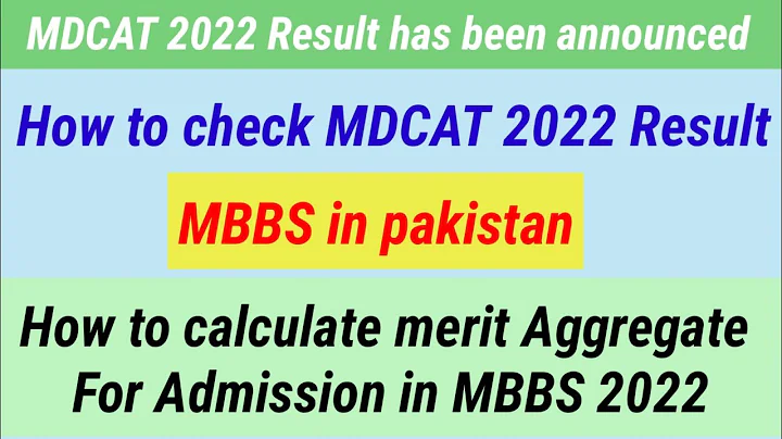 How to check MDCAT2022 result 2022/ MDCAT 2022 official result announced/ MDCAT2022 result