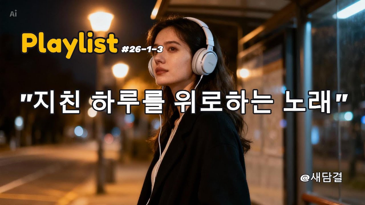 오늘도 수고했어 🌙 지친 하루를 위로하는 잔잔한 감성 힐링 음악🎵 Music by 새담결