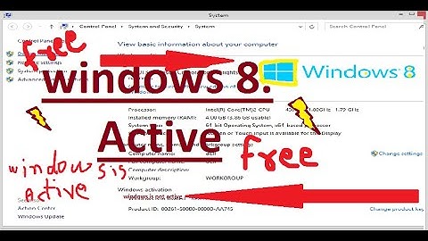 How to active windows 8, 8.1/activation