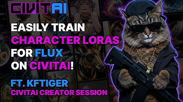 EASILY Train CHARACTER LoRAs in FLUX on CIVITAI ft. KFTIGER // Civitai Creator Session