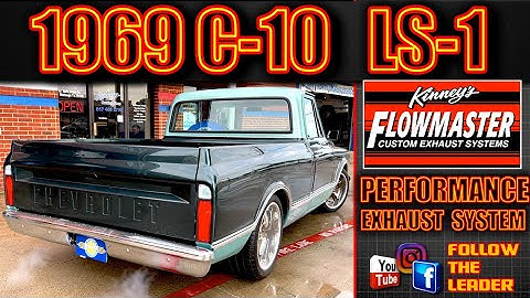 1969 Chevy C 10 Flowmaster 50 Series Delta Flow Dual System by Kinney’s Performance Exhaust Center.
