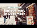 Karlovy vary in december during covid pandemic czech republic