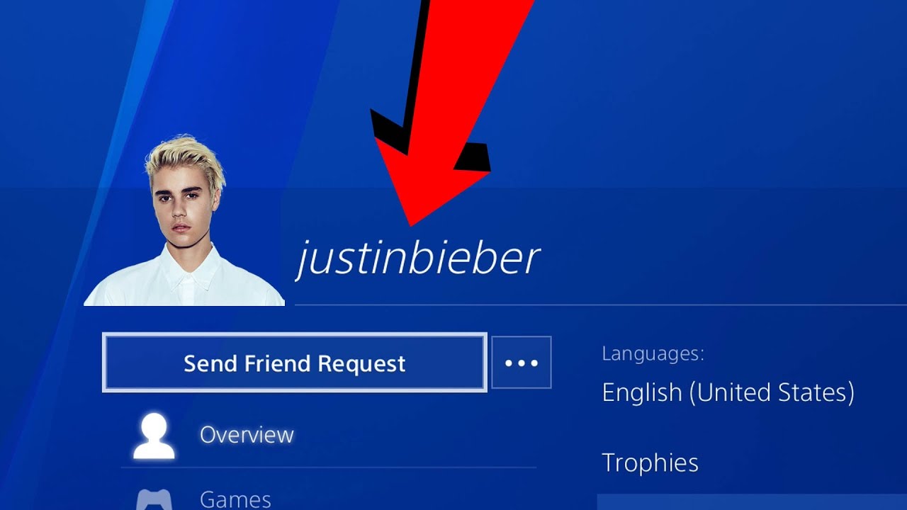 looking at famous celebrities ps4 profiles justin bieber john cena and more - drakes fortnite username