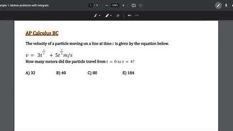 Exercise 59: Calculate the position from Velocity using Integration.