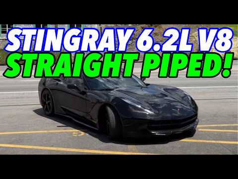 2015 Chevy Corvette Stingray 6.2L V8 w/ STRAIGHT PIPES!