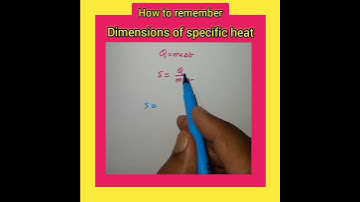 Trick-106) Tricks to remember dimensional formula (specific heat) #shorts #backtobasics #ytshorts