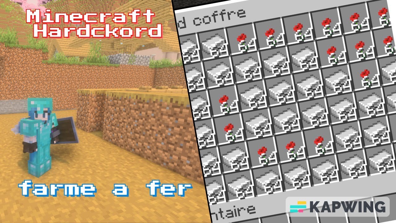ferme a fer Minecraft Hardckord