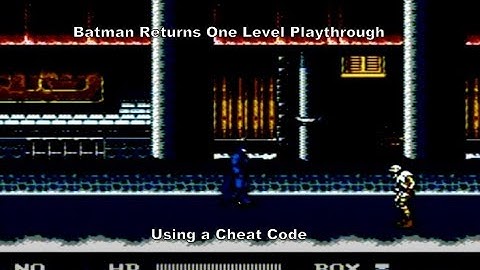 Batman Returns One Level Playthrough using a Nes Cheat Code :D #Nintendo #Nes #Gaming #CheatCodes