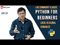 Local vs Global Variables in Python | LIVE Community Classes | MySirG