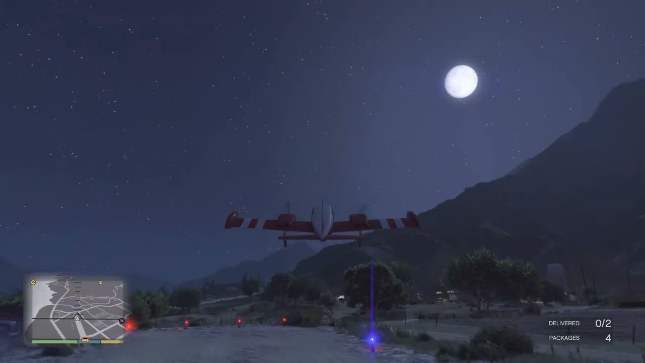 Landing plan on road Grand Theft Auto V_20260109193944