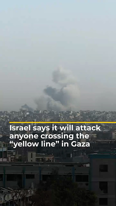 Download lagu Israel says it will attack anyone crossing the “yellow line” in Gaza | AJ#shorts