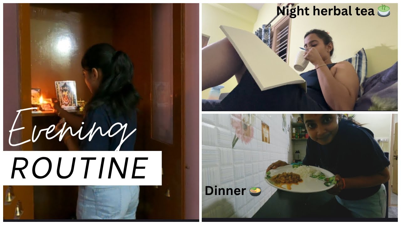 Evening routine | Dinner | Night herbal tea | @Aish_madnur #viral #trending #recipe