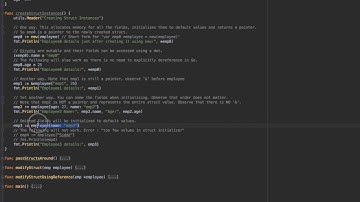 9. Go Programming Language : Structs