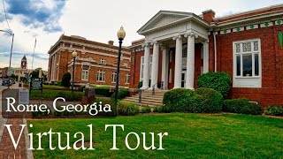 Rome, GA  Downtown Walking Tour  4K