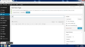Setting a static front page