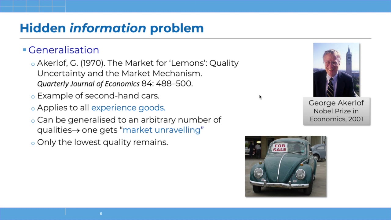 Asymmetric information