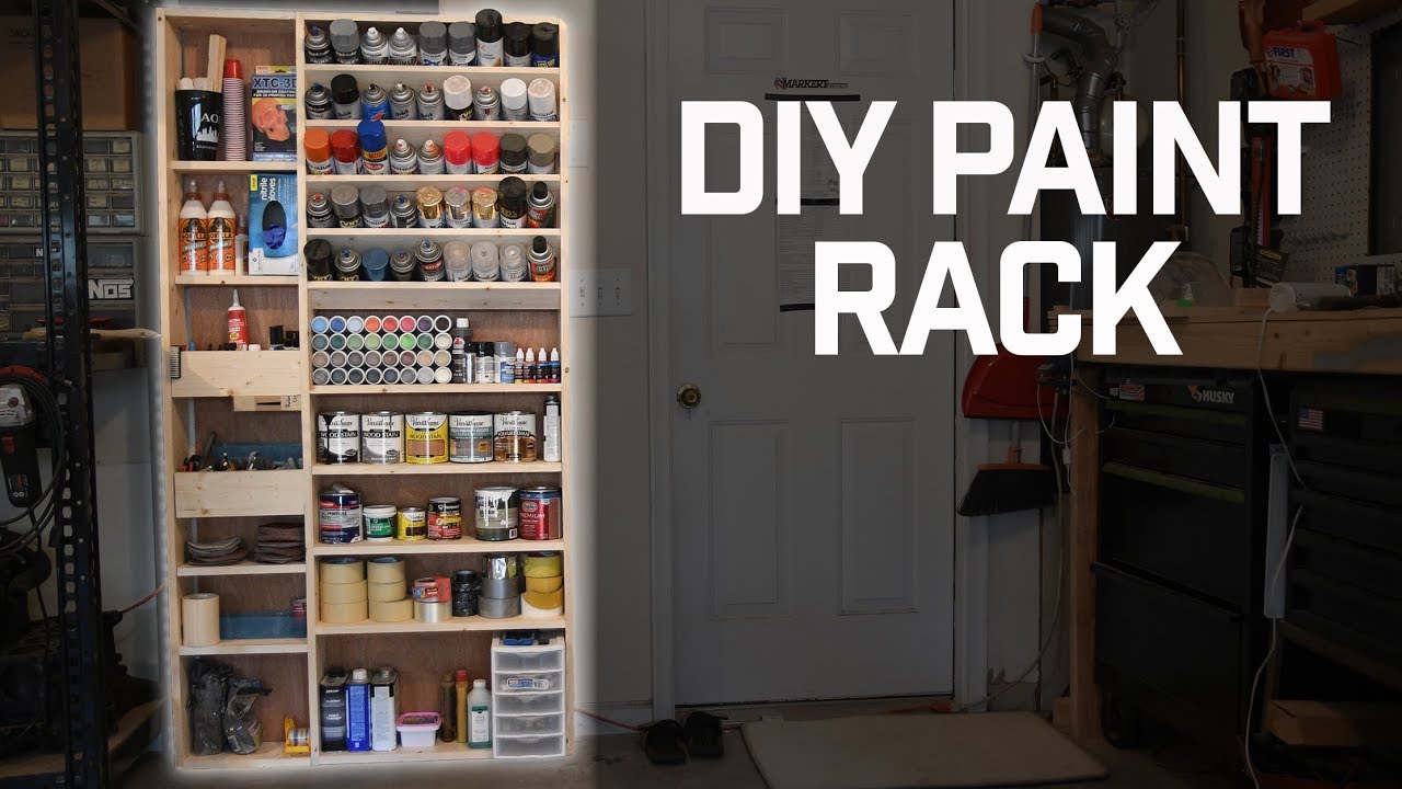 DIY Paint Storage Shelf - Create and Babble