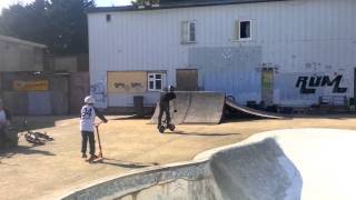 Gaz Wilson on Bounce mini BMX Guerrilla in Essex