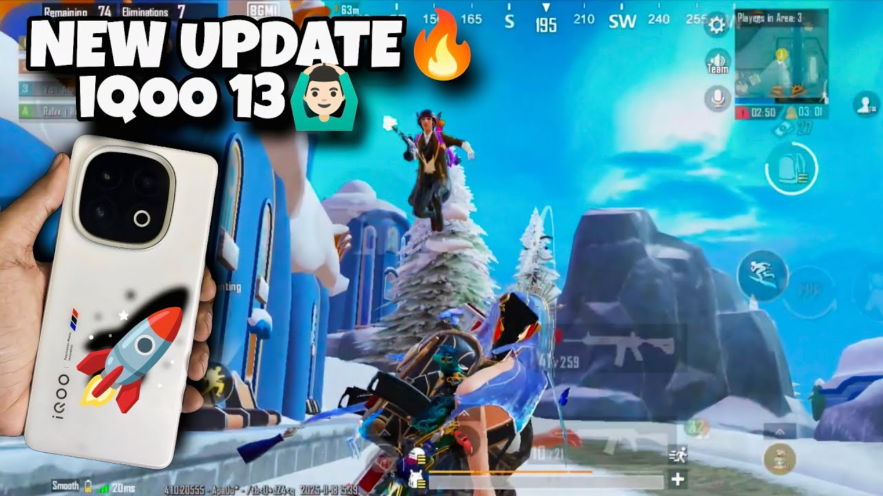 IQOO 13 5G 120FPS | NEW 4.1 UPDATE GAMEPLAY 🔥 | 5 FINGER+GYRO ...