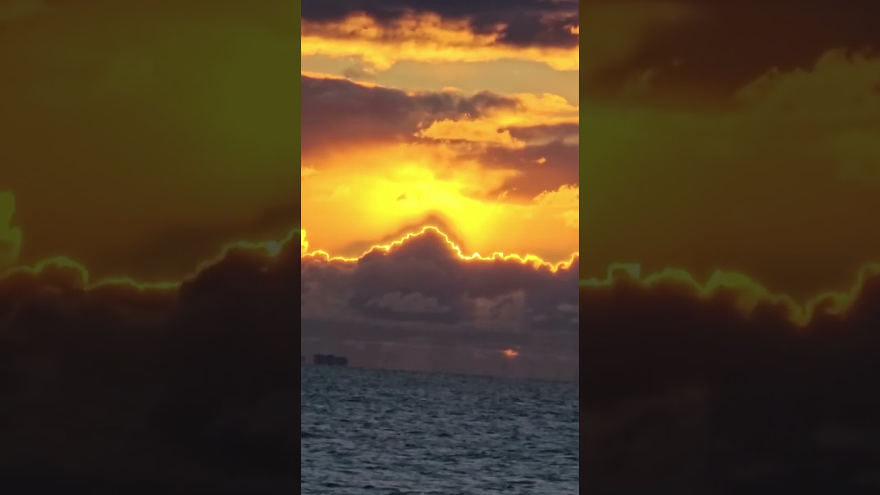 Brilliant Orange Sunrise at Virginia Beach