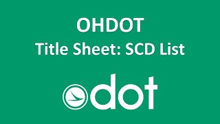 OHDOT SCDList