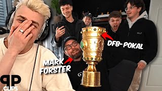Mark Forster crasht Papaplattes Stream mit geklautem DFB Pokal & tauscht ihn mit BastiGHG Kopf aus