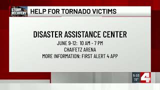 Disaster assistance center opening Monday at Chaifetz Arena