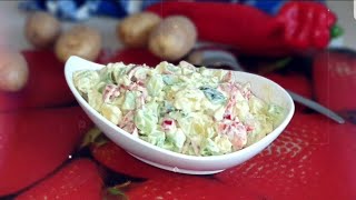 Картофельный постный салат,очень вкусный Картофельный постный салат,очень вкусный