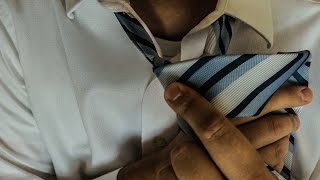How to tie a tie (simple double Windsor mirror follow along)