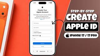 How to Create New Apple ID (Apple Account) on iPhone 17 / 17 Pro Max - Set Up Apple Account