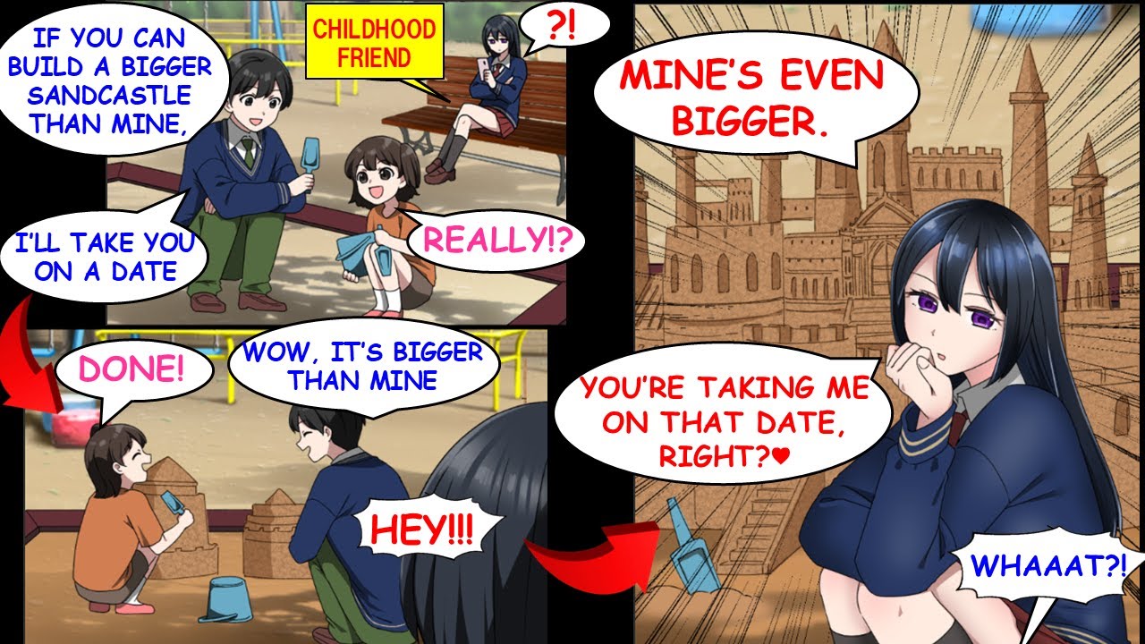 My Grumpy Childhood Friend Got Jealous When her Little Sister Started Hanging Out with Me[Manga Dub]