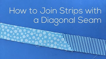 Joining Strips with Diagonal Seam