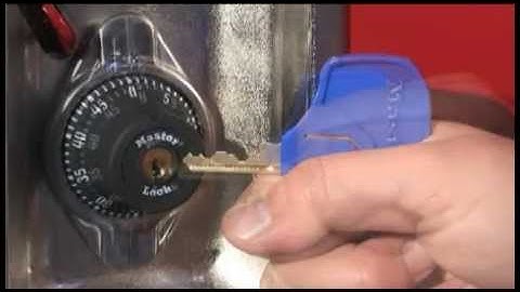 Master Lock Model 1695MKADA Locker Lock - Key Operation - Student Training