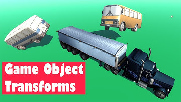 Transforms: 3 ways of moving, rotating and resizing objects in Unity in a game scene [English]