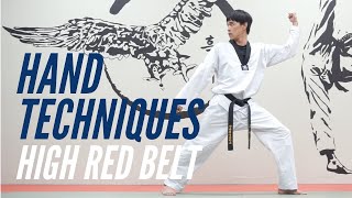 Taekwondo Hand Techniques, High Red Belt Curriculum