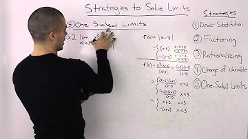 Strategies to Solve Limits - One Sided Limits Example 2