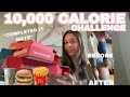 10,000 CALORIE CHALLENGE GIRL VS FOOD *COMPLETED IT MATE* | MILLIE STEELE